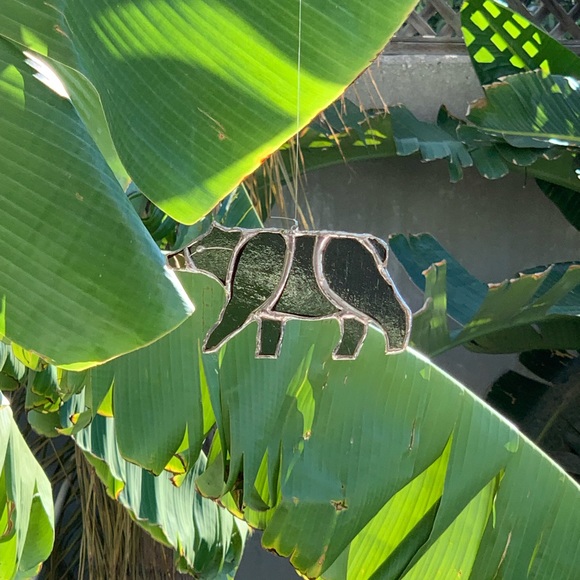 Black Bear Stained Glass Small Sun Catcher - Picture 7 of 12